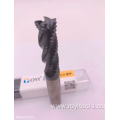 Roughing tungsten carbide end mill